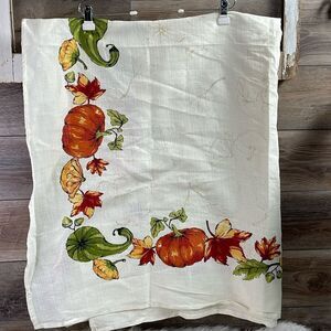 Better Homes and Gardens Fall Leaves and Pumpkins Table Cloth 60 in x 102 in